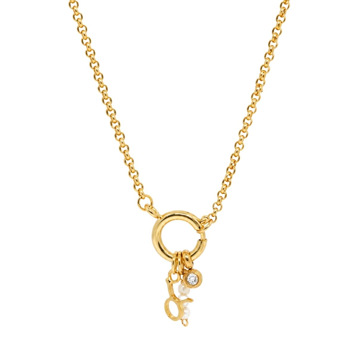 Taurus Zodiac Quartz Birthstone Charm Necklace