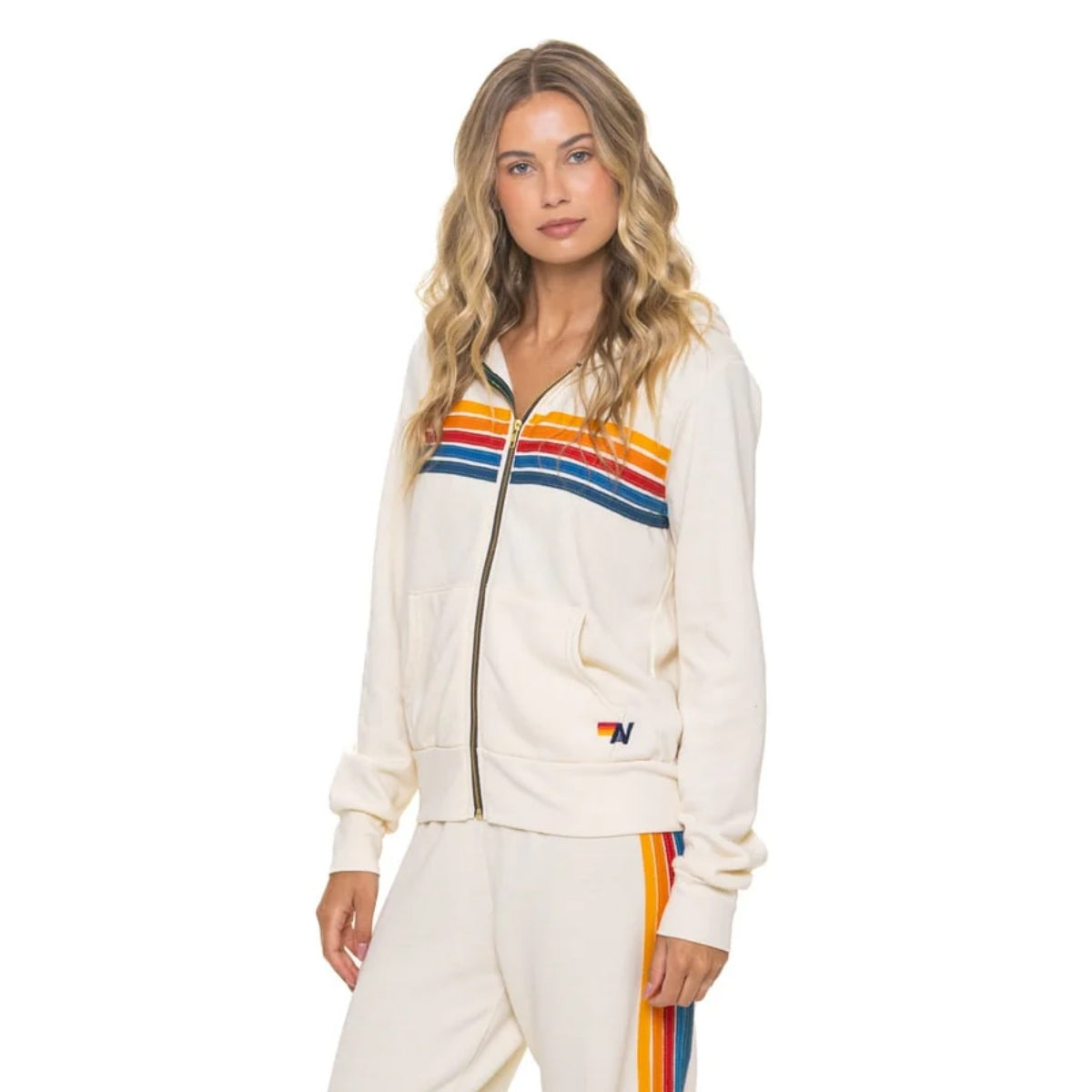 5 Stripe Zip Hoodie