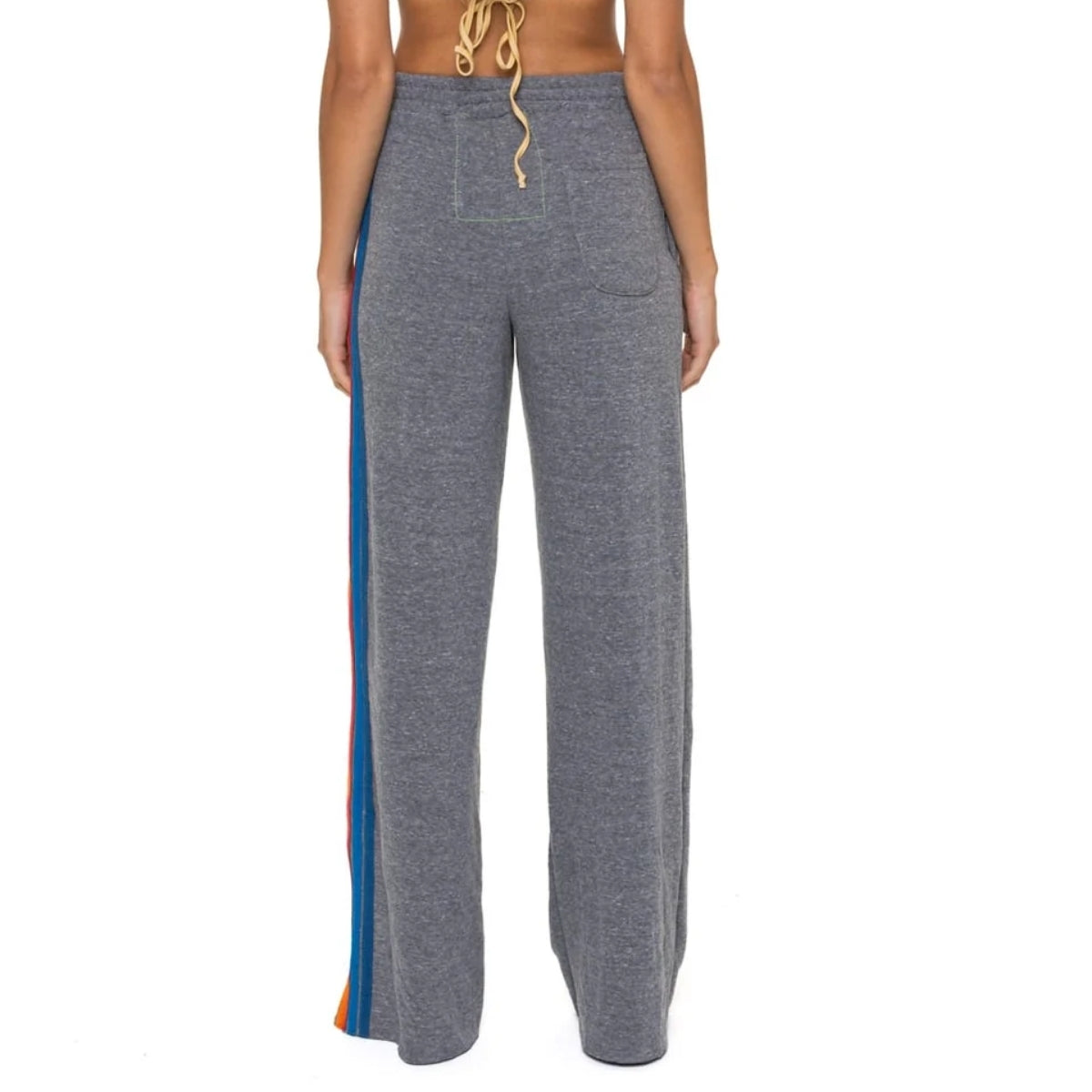 5 Stripe Wide Leg Sweatpants