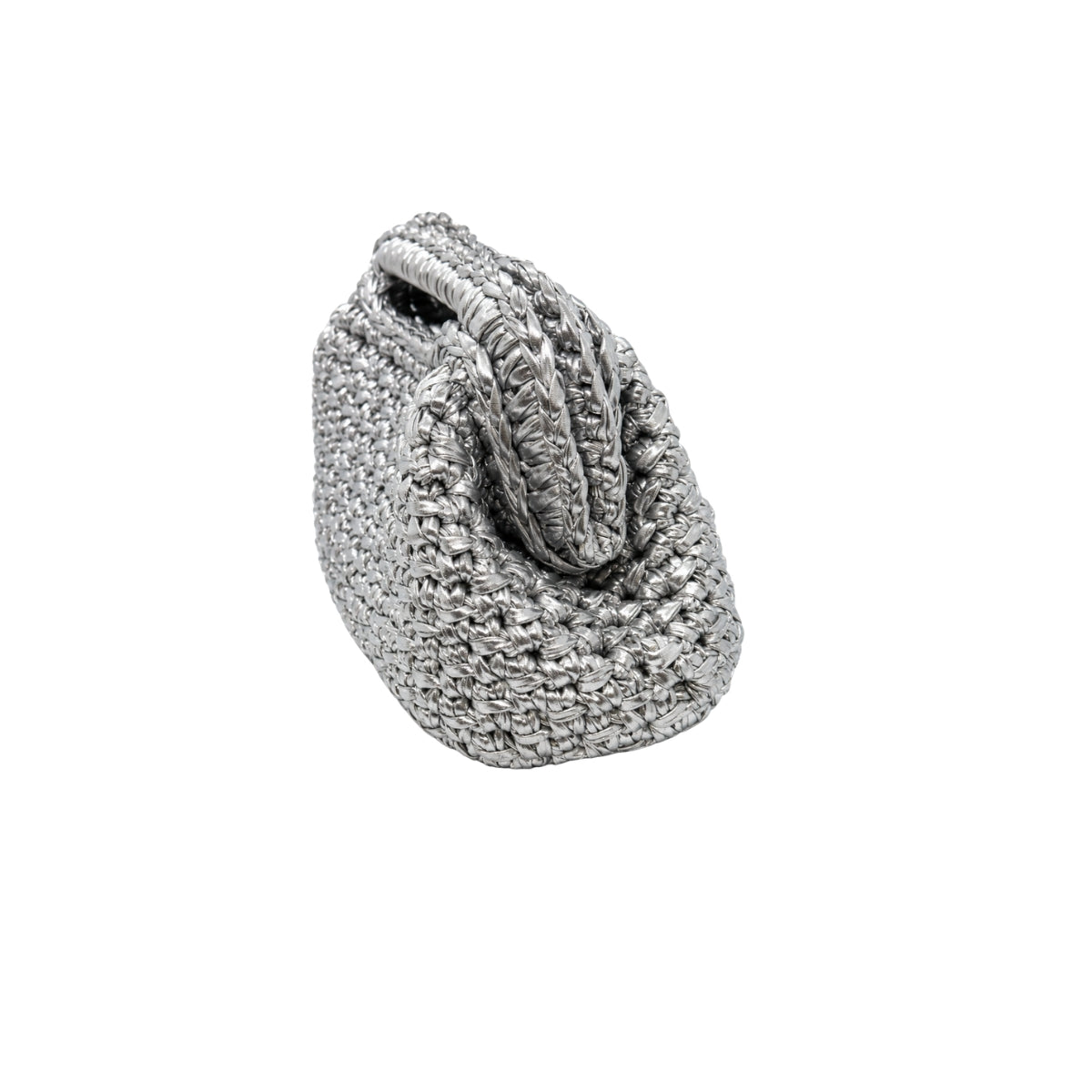 Recta Silver Clutch Bag