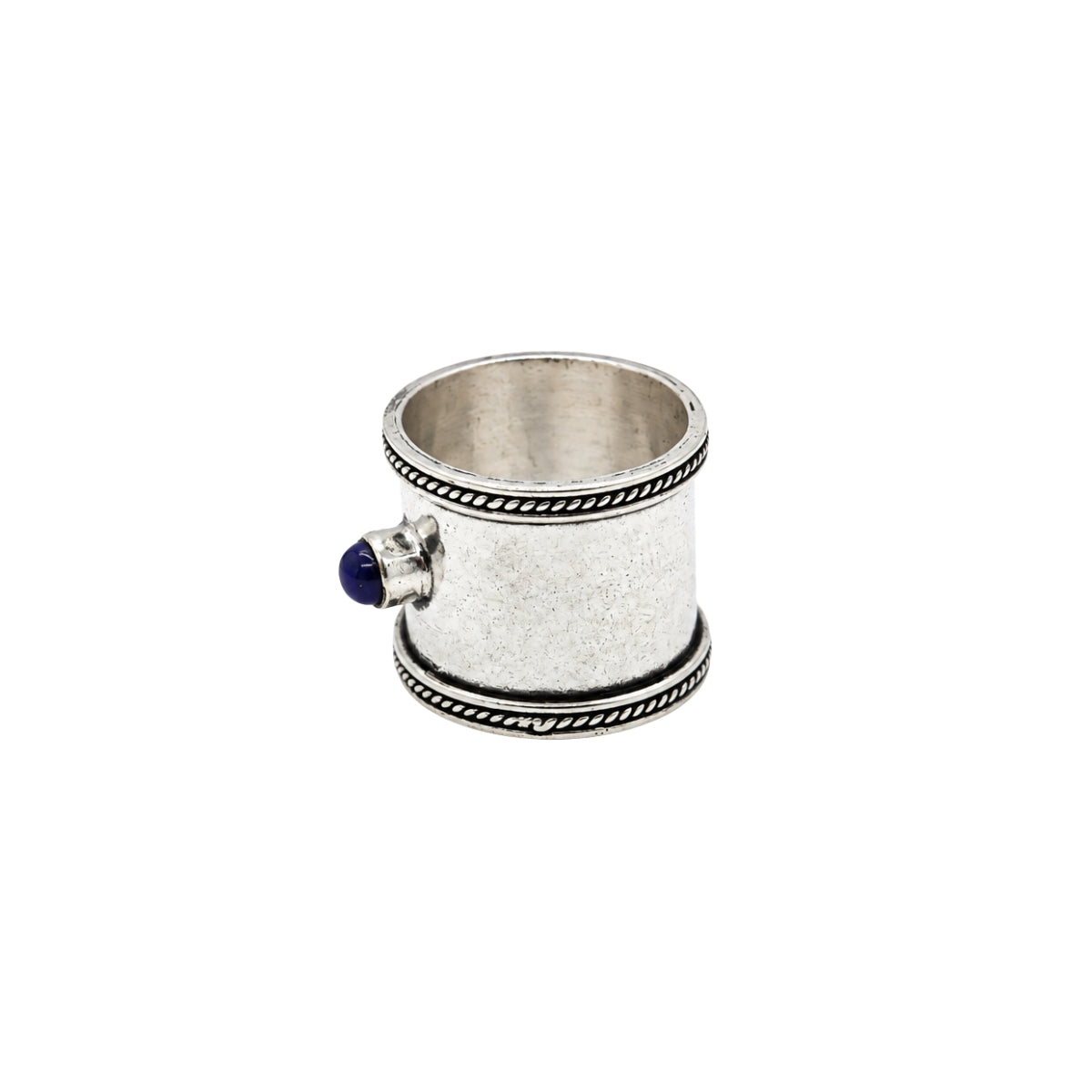 Lapis Lazuli Hammered Ring