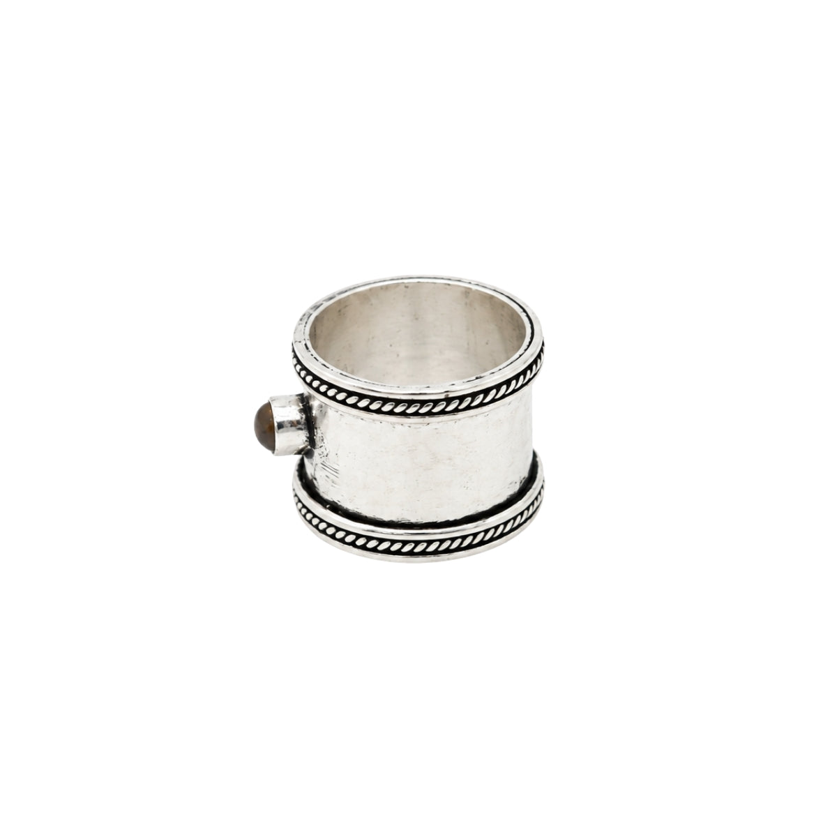 Labradorite Hammered Ring