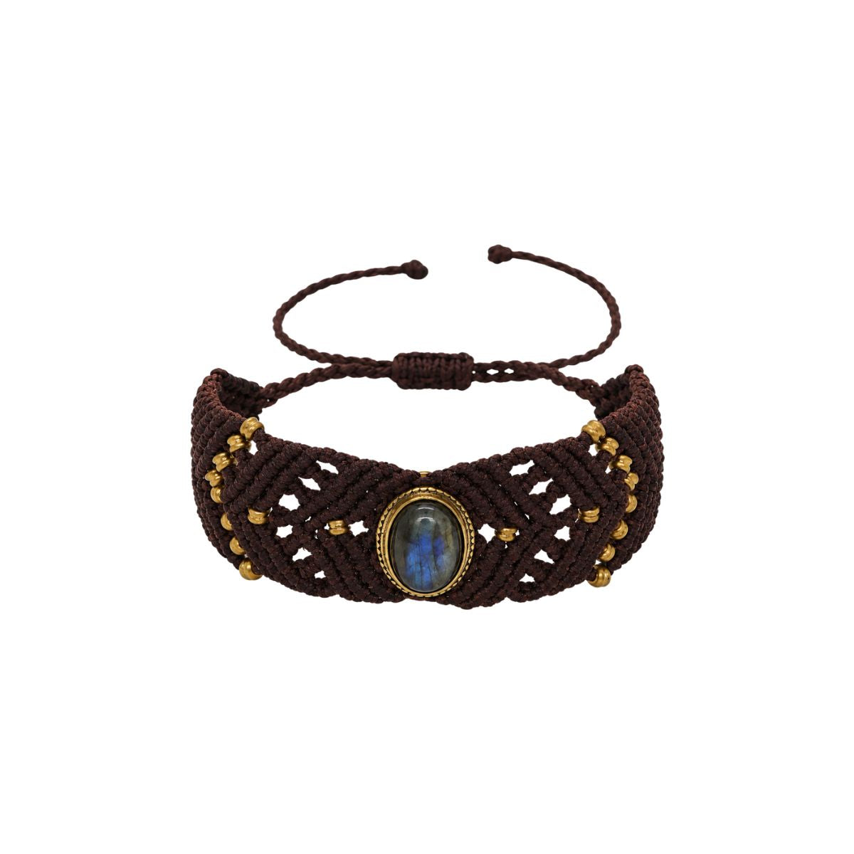 You & Eye Labradorite Macrame Bracelet