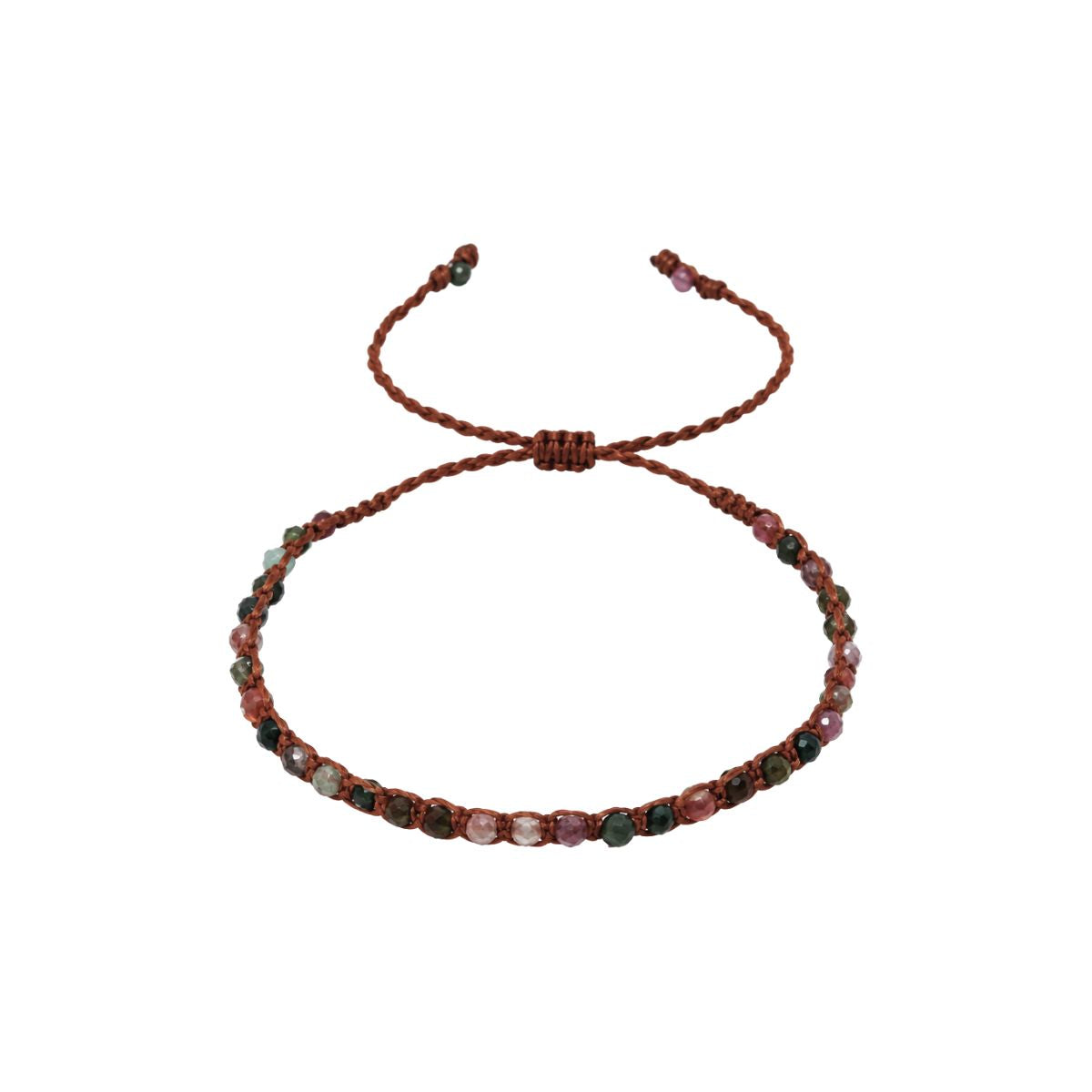 You & Eye Tourmaline Gemstone Beaded Thread Bracelet