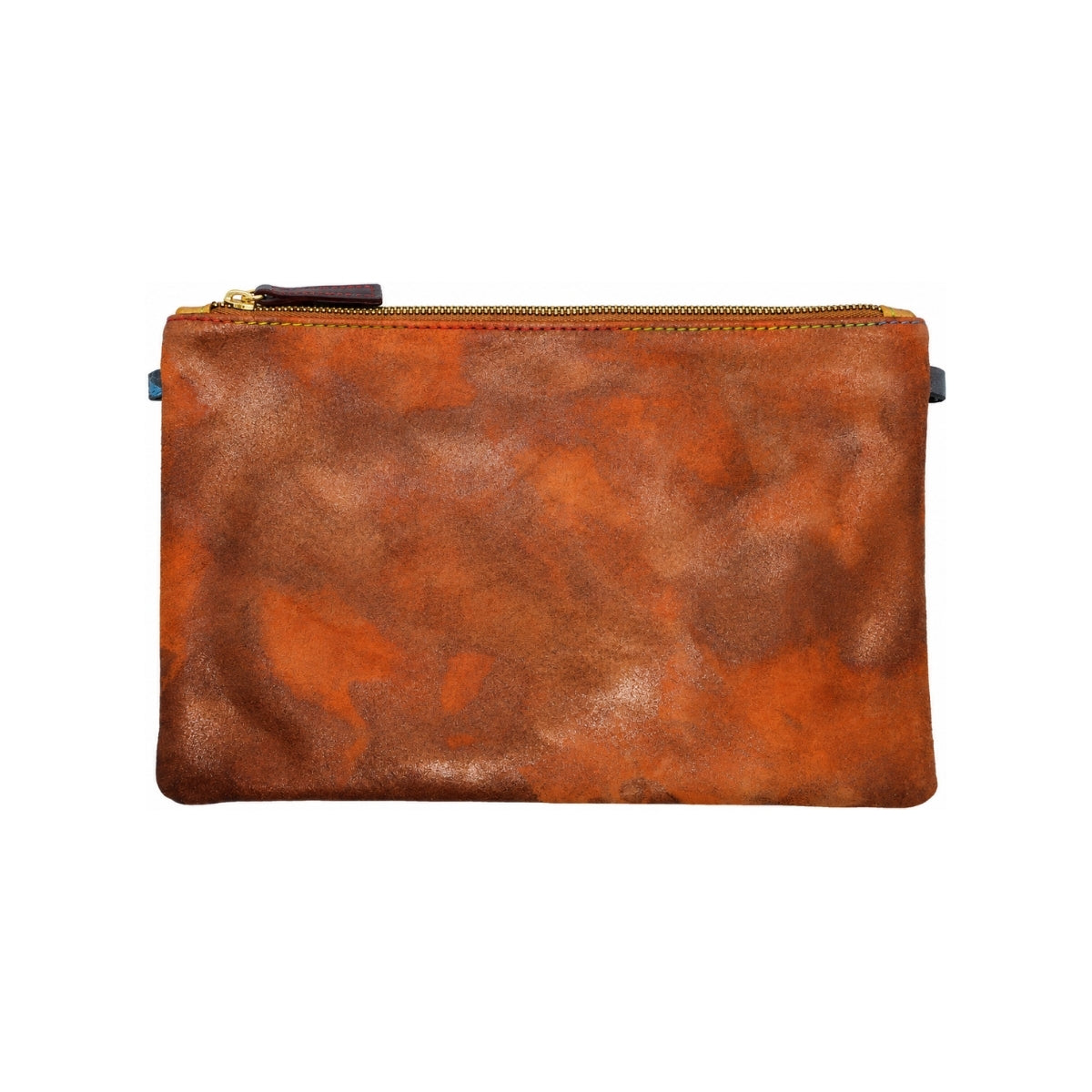 Ebarrito Copper Crimson Shagreen XL Leather Pouch
