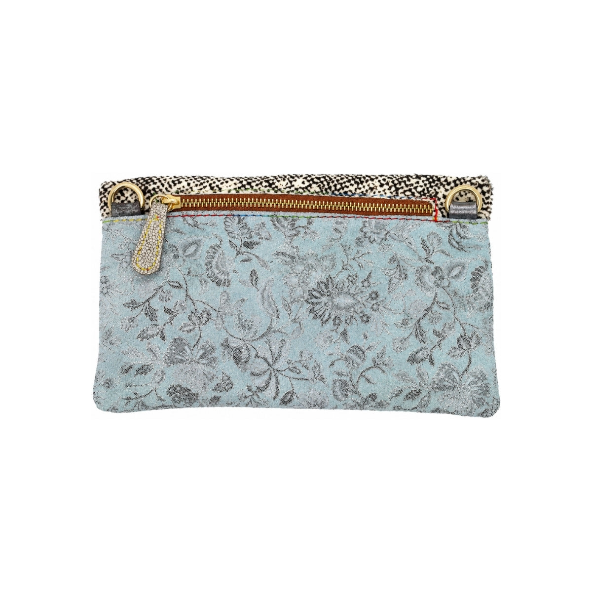 Tweed & Taupe Tiger Print Minilie Clutch Bag
