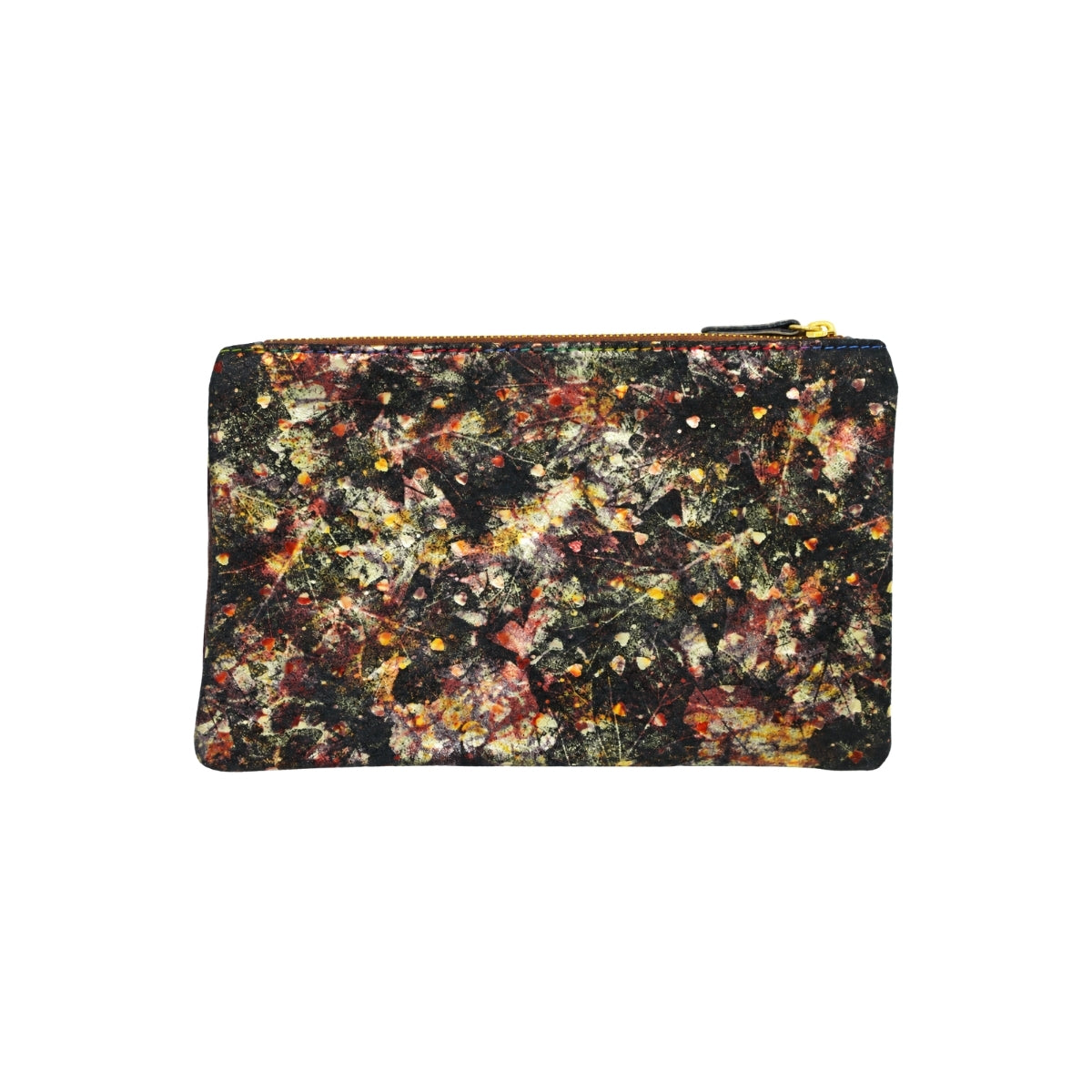 Plum Jacquard Surf & Turf Clutch Bag