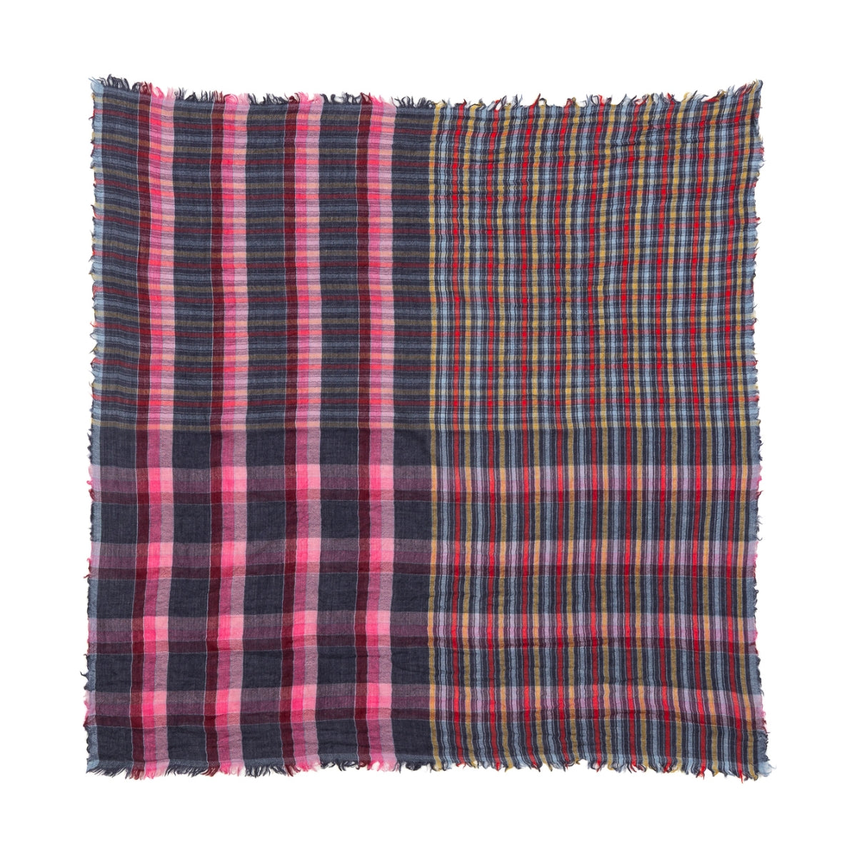 Pink Plaid Scarf
