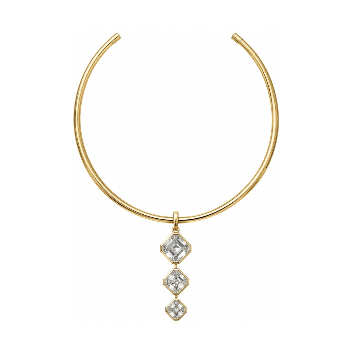 Romy Collection Three Stone Drop Choker