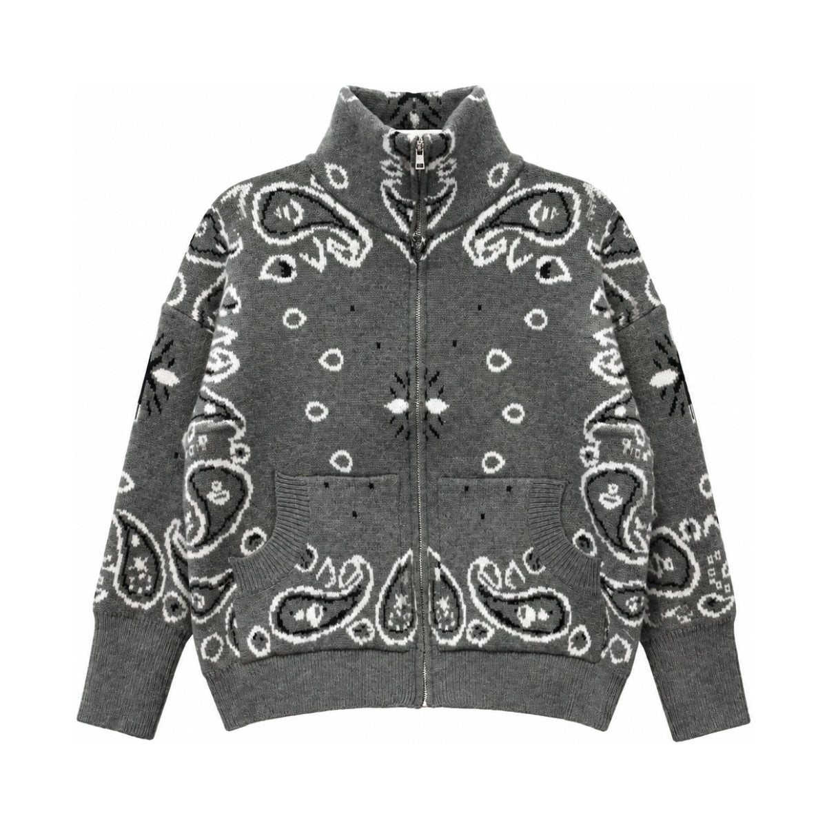 You & Eye Dark Grey Bandana Zip Jacket