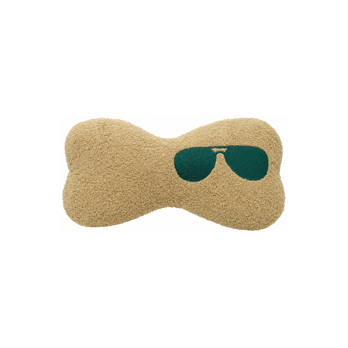 Mellow Sunglasses Embroidered Brown Beach Pillow | Boom & Mellow