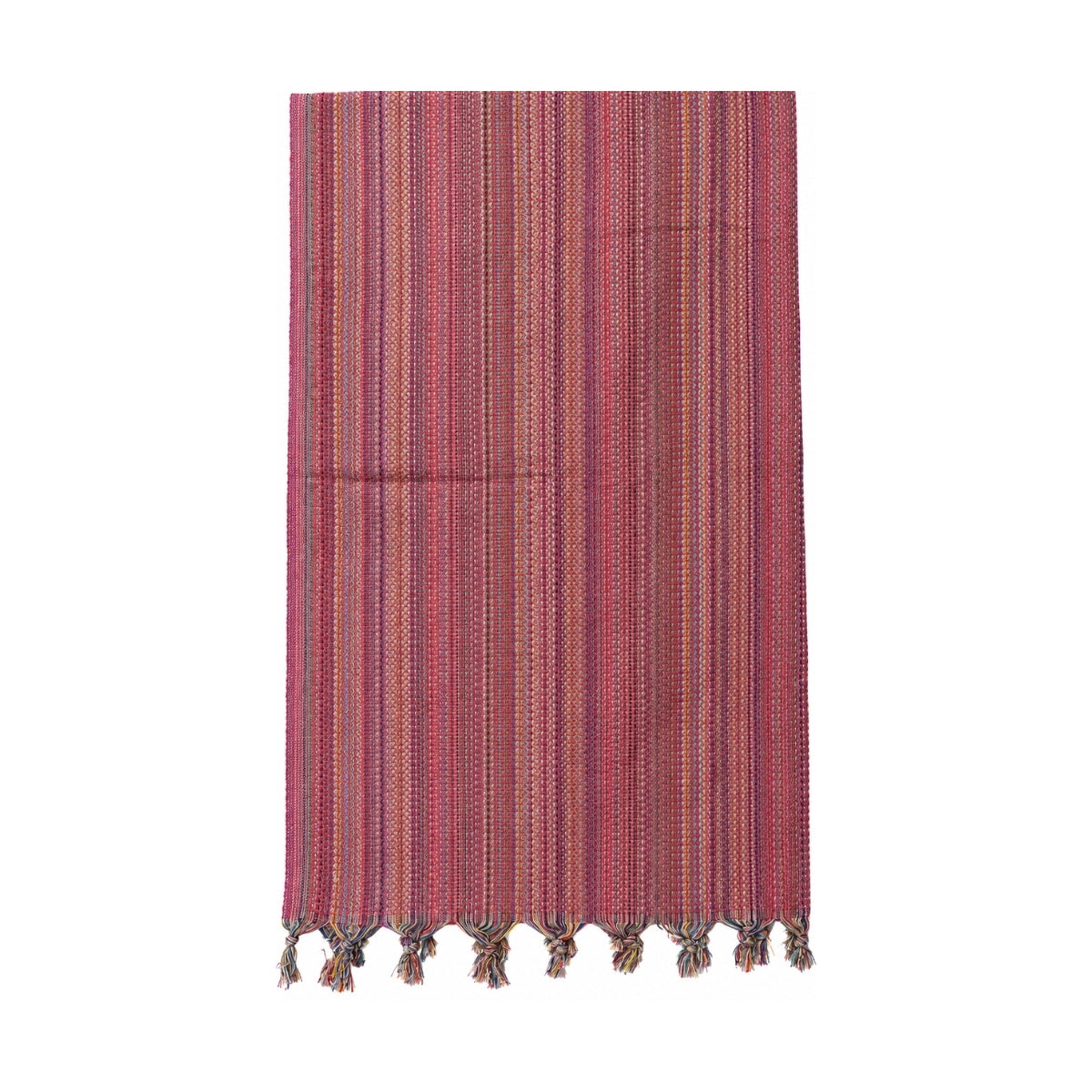 Mellow Pink Rainbow Striped Towel | Boom & Mellow