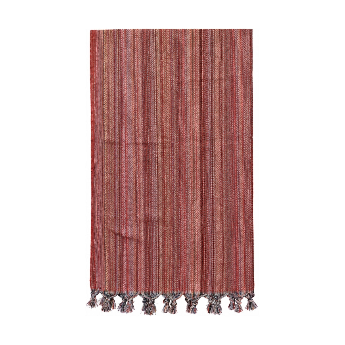 Mellow Red Rainbow Striped Towel | Boom & Mellow