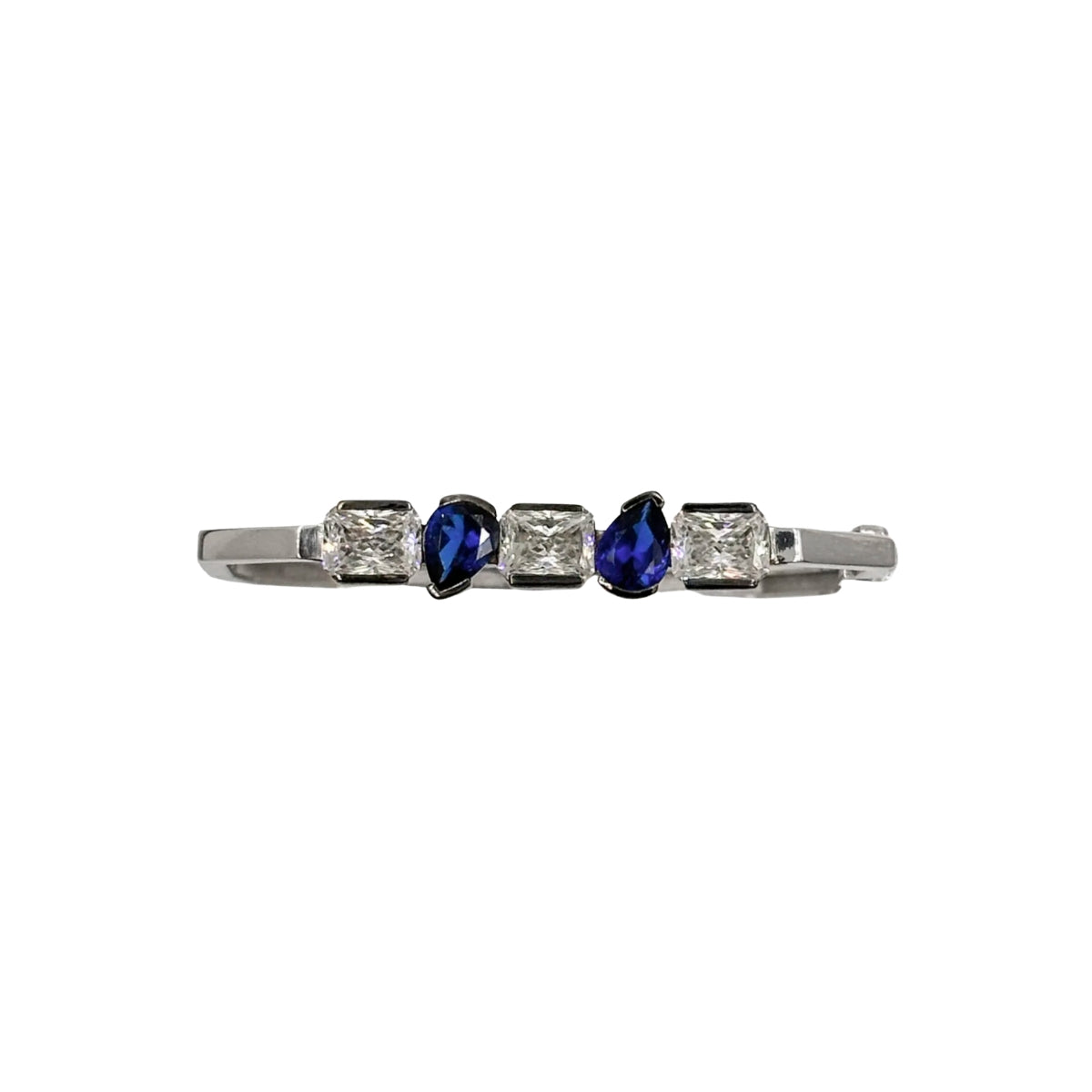 Duality Blue Sapphire & CZ Bracelet