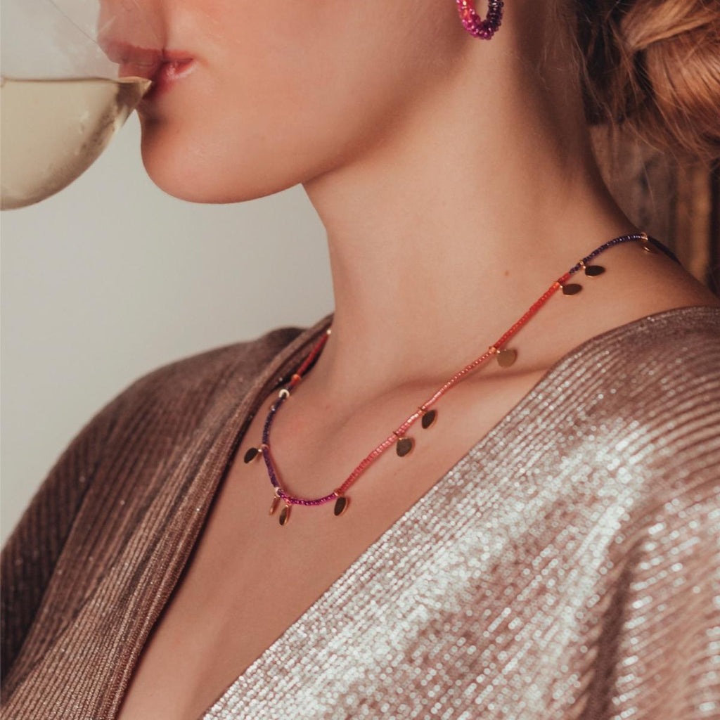 Mishky Multicolor Swift Drops Necklace | Boom & Mellow