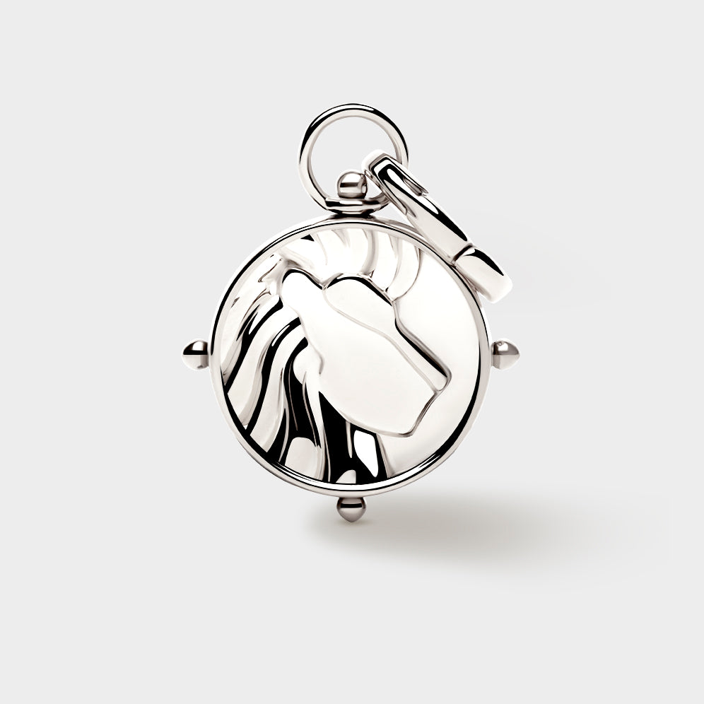 Silver Double-Sided Zodiac Charm