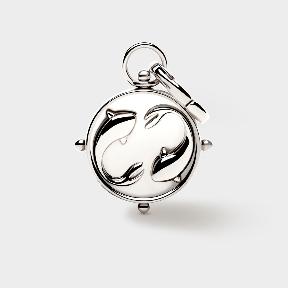 Silver Double-Sided Zodiac Charm