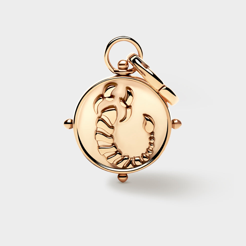Gold Double-Sided Zodiac Charm