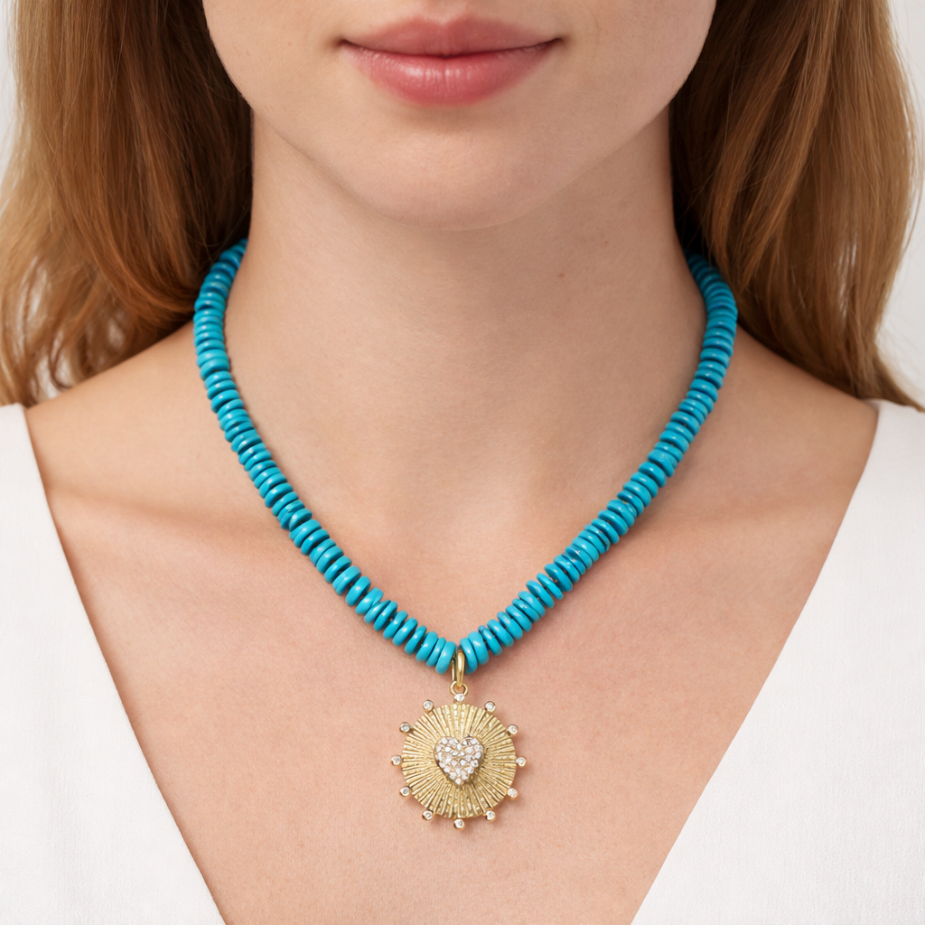 Rachel Reinhardt Turquoise Knotted Necklace