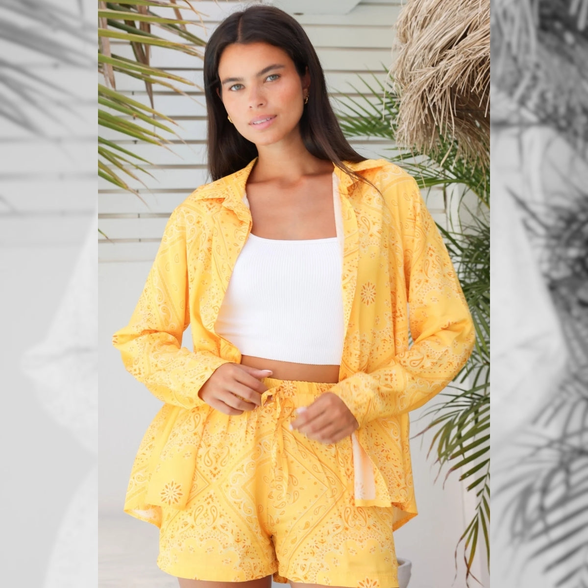 Clutch Yellow Lolly Short Co-Ord Set