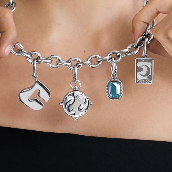 Silver Double-Sided Zodiac Charm