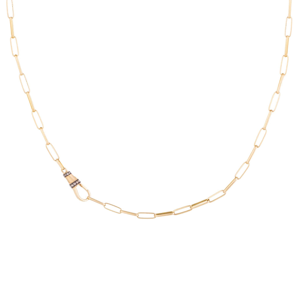 By Delcy Link Chain with Lock Necklace | Boom & Mellow