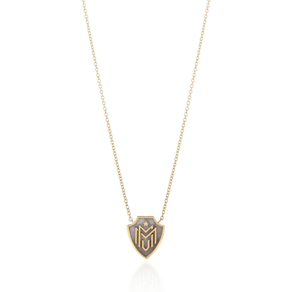 By Delcy Mum Shield Necklace | Boom & Mellow