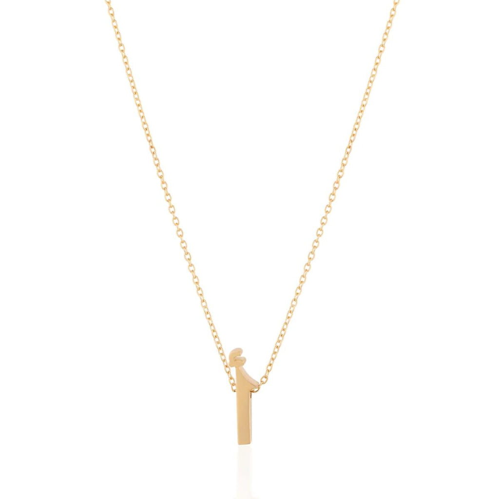 By Delcy Arabic A Initial Necklace | Boom & Mellow