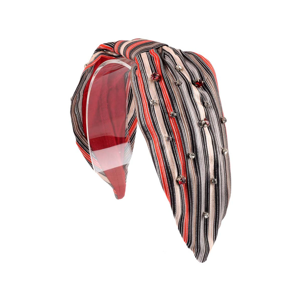 Namjosh Red Black Stripes Headband | Boom & Mellow