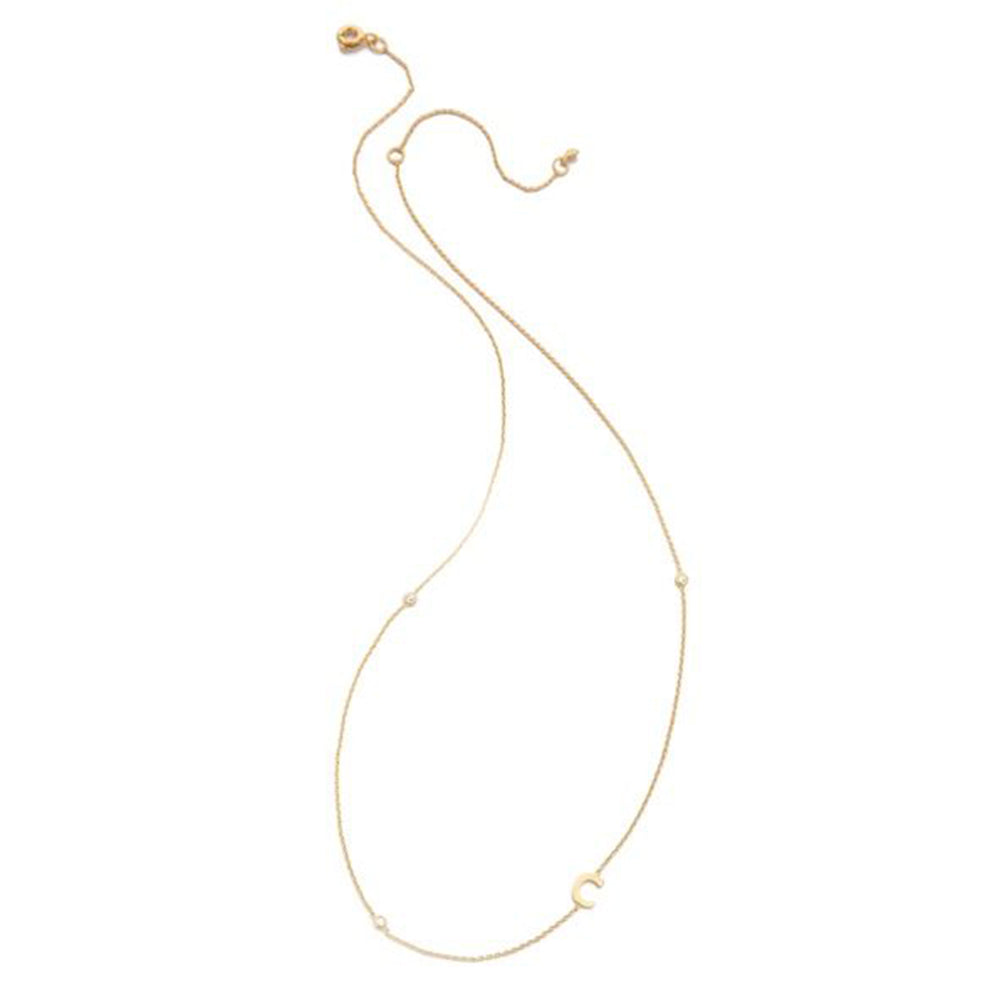 Buy Tai Sideways Initial Necklace Online for Women | Free 3-Hour Delivery in Dubai | Boom & Mellow UAE