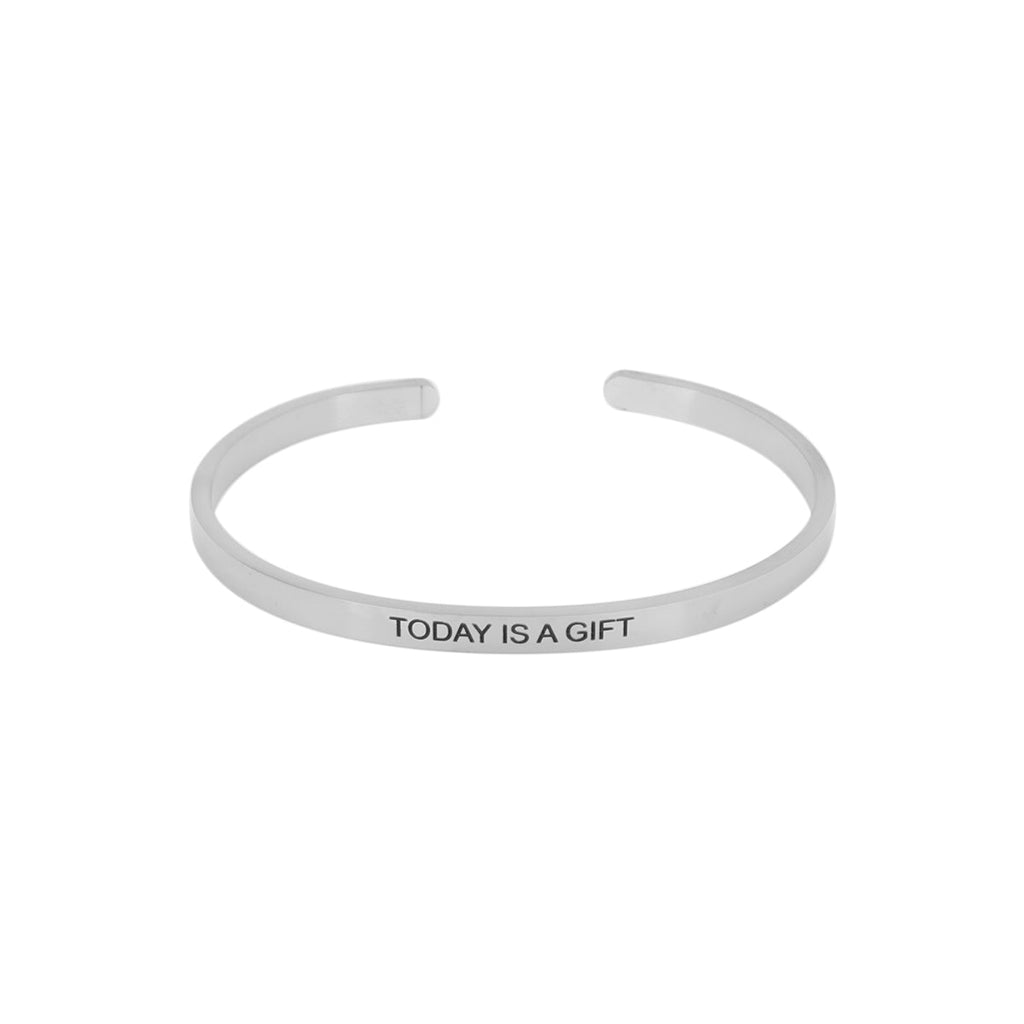 You & Eye Today is a Gift Mantra Cuff Bracelet | Boom & Mellow
