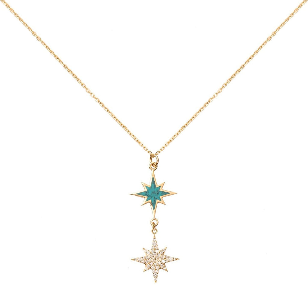 Ororah Two Linear Shooting Stars Necklace | Boom & Mellow