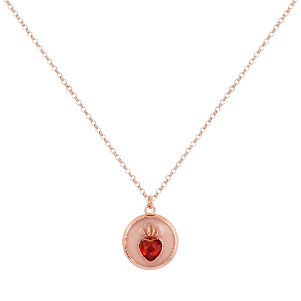 Versari Flaming Heart Ruby Necklace | Boom & Mellow