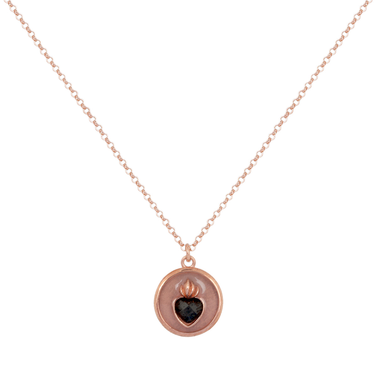 Buy Versari Flaming Heart Smoky Quartz Necklace Online for Women | Free 3-Hour Delivery in Dubai | Boom & Mellow UAE