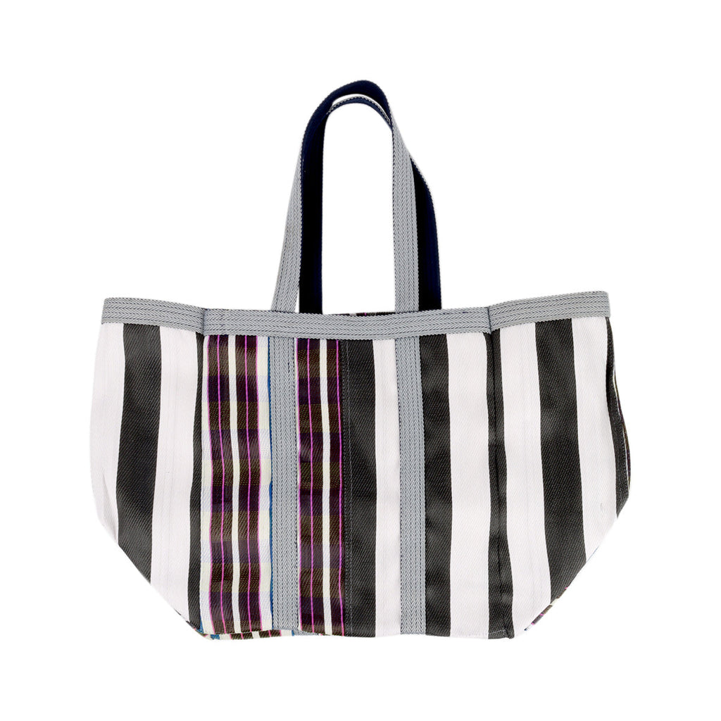 Babachic Bags Violet and Black Stripes Picnic Bag | Boom & Mellow