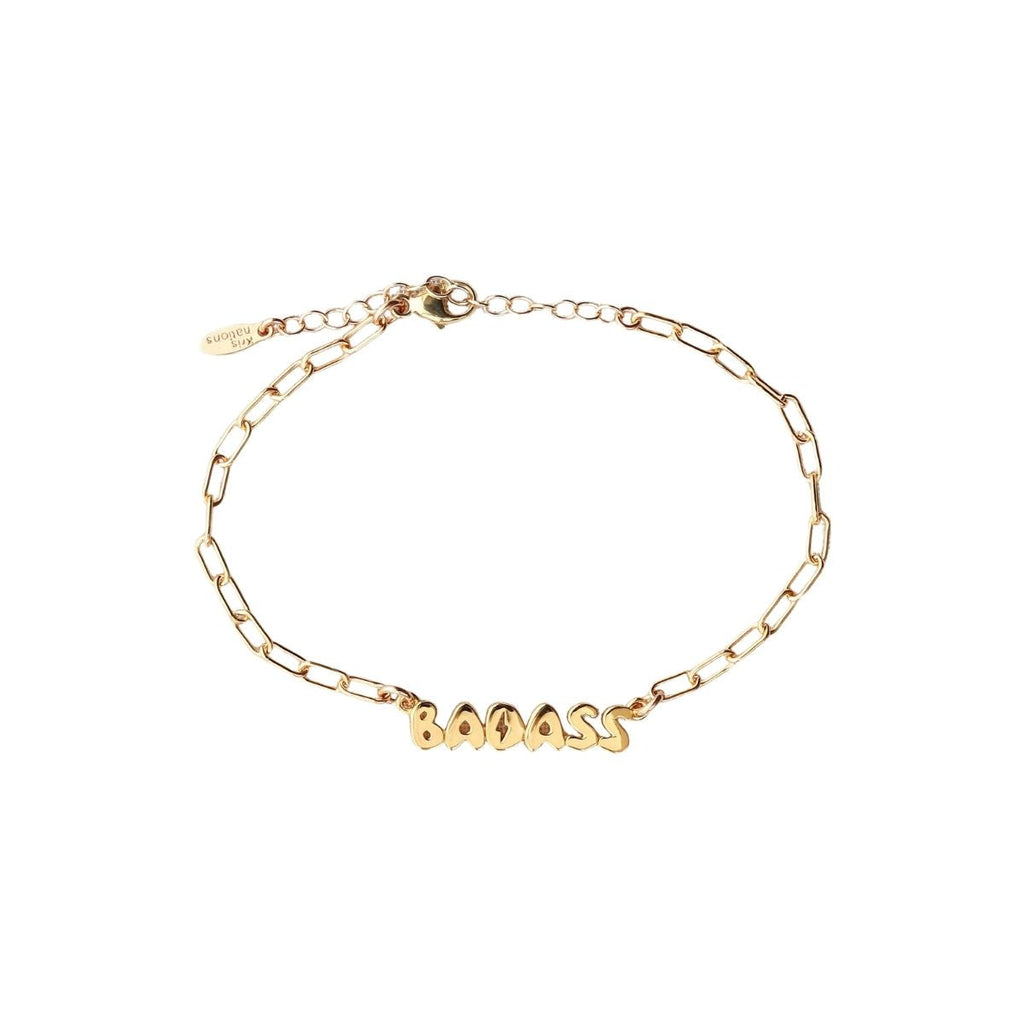 Kris Nations 18k Gold Vermeil Badass Bracelet | Boom & Mellow