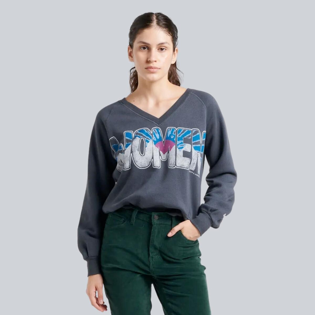Leon and Harper Women Shiva Carbone Sweatshirt | Boom & Mellow