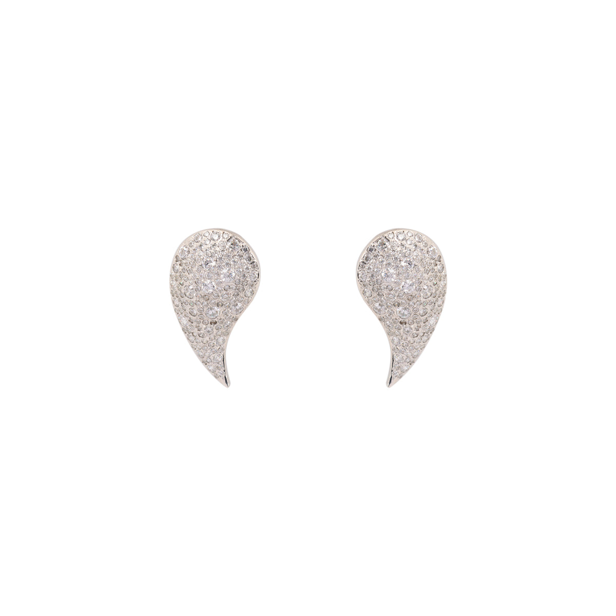 Buy Chant Arzo White Pave Teardrop Earrings Online for Women | Free 3-Hour Delivery in Dubai | Boom & Mellow UAE