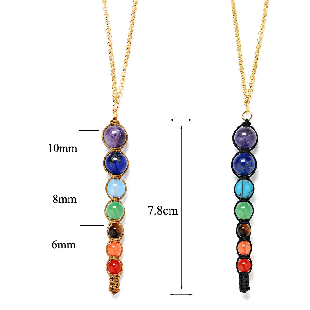Buy You & Eye Seven Chakra Healing Balance Necklace Online for Women | Free 3-Hour Delivery in Dubai | Boom & Mellow UAE