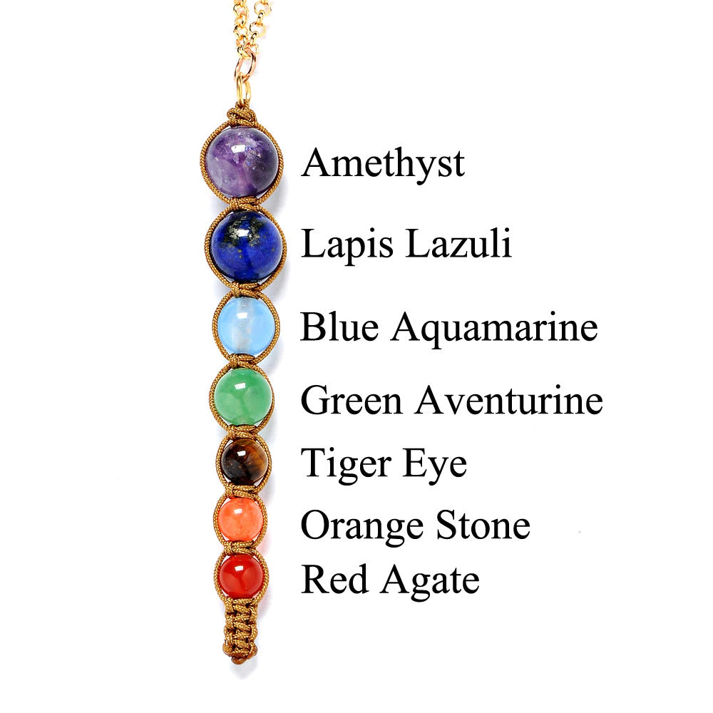 Buy You & Eye Seven Chakra Healing Balance Necklace Online for Women | Free 3-Hour Delivery in Dubai | Boom & Mellow UAE