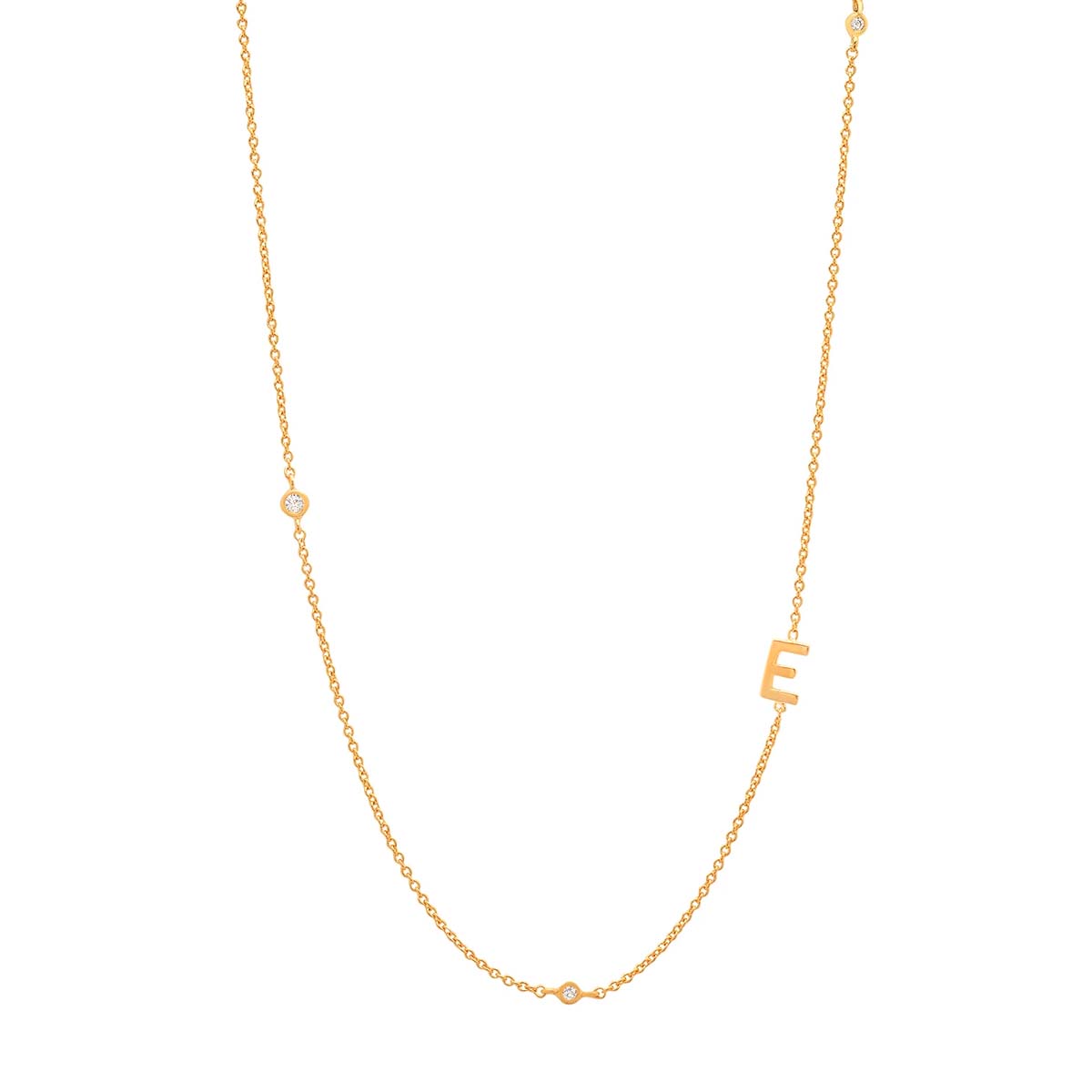 Buy Tai Sideways Initial Necklace Online for Women | Free 3-Hour Delivery in Dubai | Boom & Mellow UAE