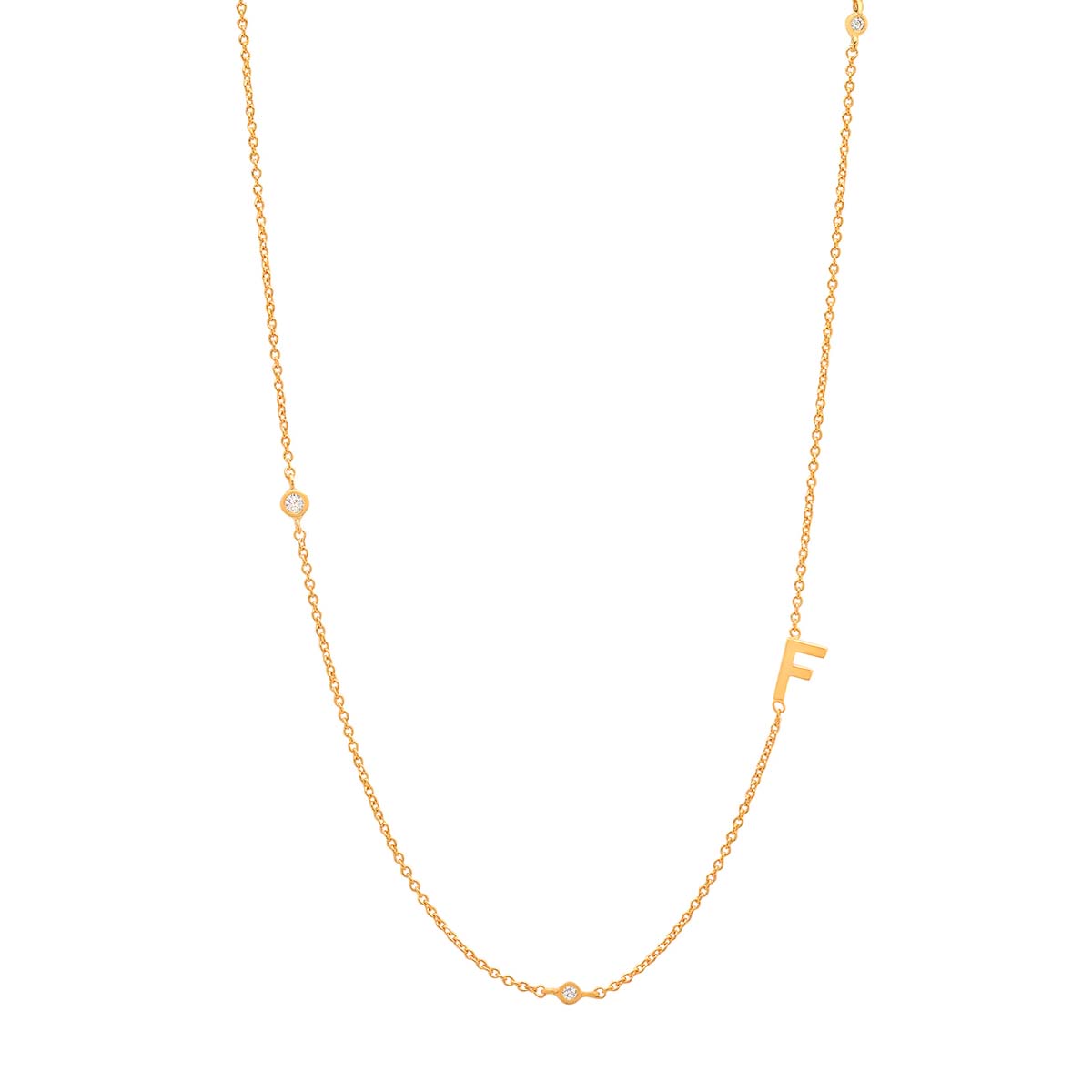 Buy Tai Sideways Initial Necklace Online for Women | Free 3-Hour Delivery in Dubai | Boom & Mellow UAE