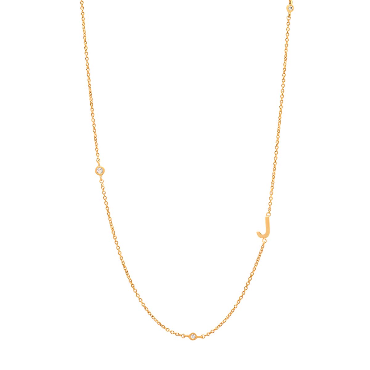 Buy Tai Sideways Initial Necklace Online for Women | Free 3-Hour Delivery in Dubai | Boom & Mellow UAE