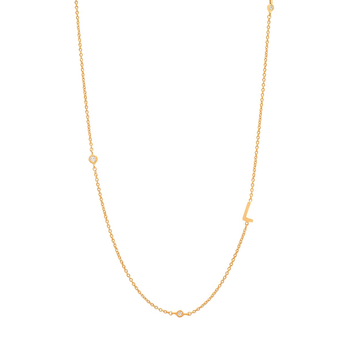 Buy Tai Sideways Initial Necklace Online for Women | Free 3-Hour Delivery in Dubai | Boom & Mellow UAE