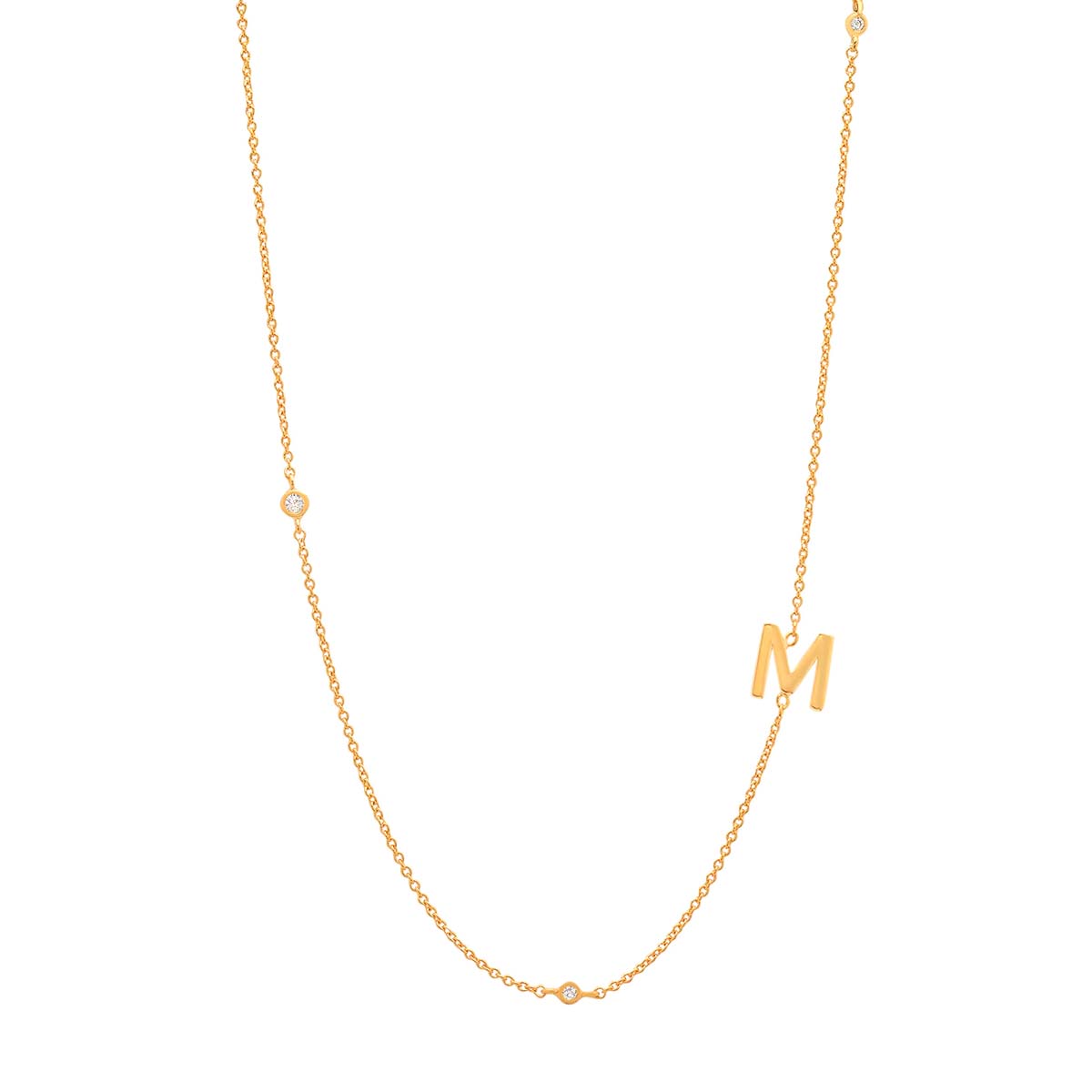 Buy Tai Sideways Initial Necklace Online for Women | Free 3-Hour Delivery in Dubai | Boom & Mellow UAE