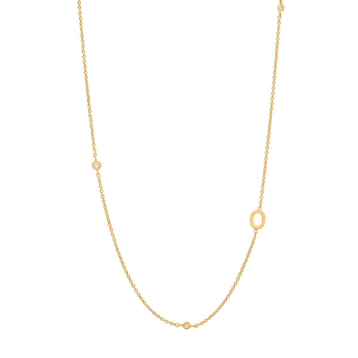 Buy Tai Sideways Initial Necklace Online for Women | Free 3-Hour Delivery in Dubai | Boom & Mellow UAE