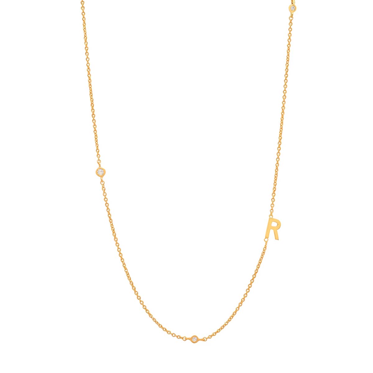 Buy Tai Sideways Initial Necklace Online for Women | Free 3-Hour Delivery in Dubai | Boom & Mellow UAE