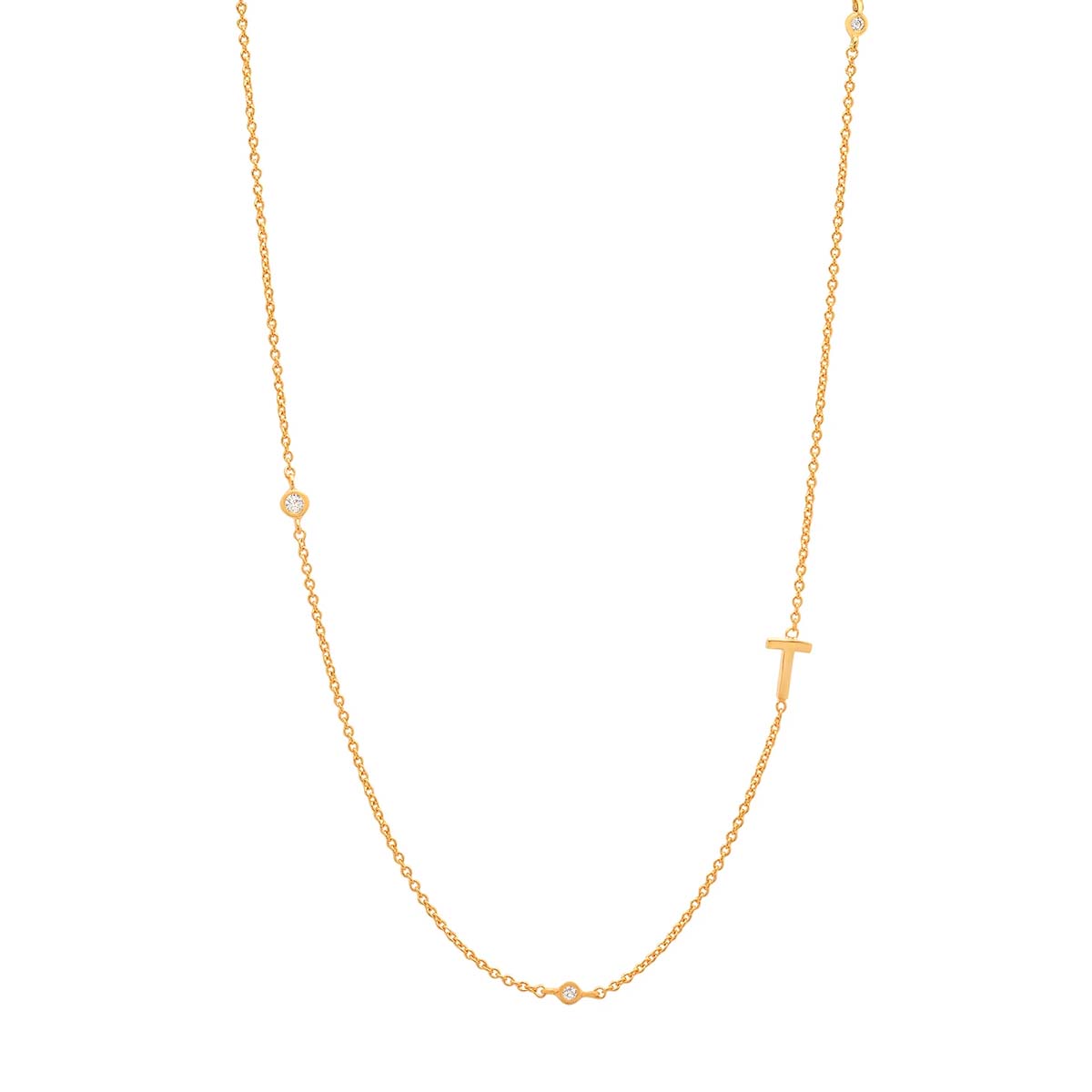 Buy Tai Sideways Initial Necklace Online for Women | Free 3-Hour Delivery in Dubai | Boom & Mellow UAE