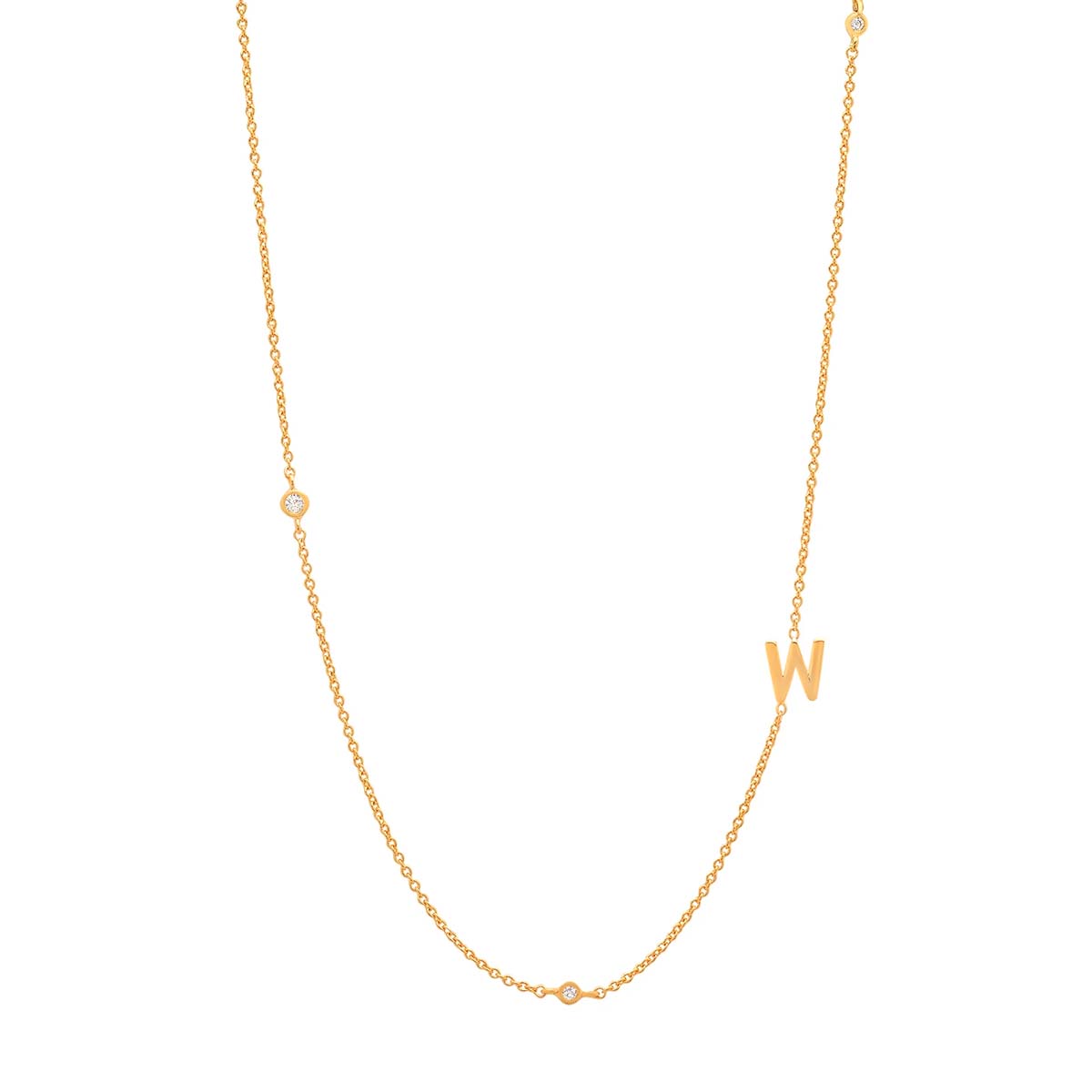 Buy Tai Sideways Initial Necklace Online for Women | Free 3-Hour Delivery in Dubai | Boom & Mellow UAE