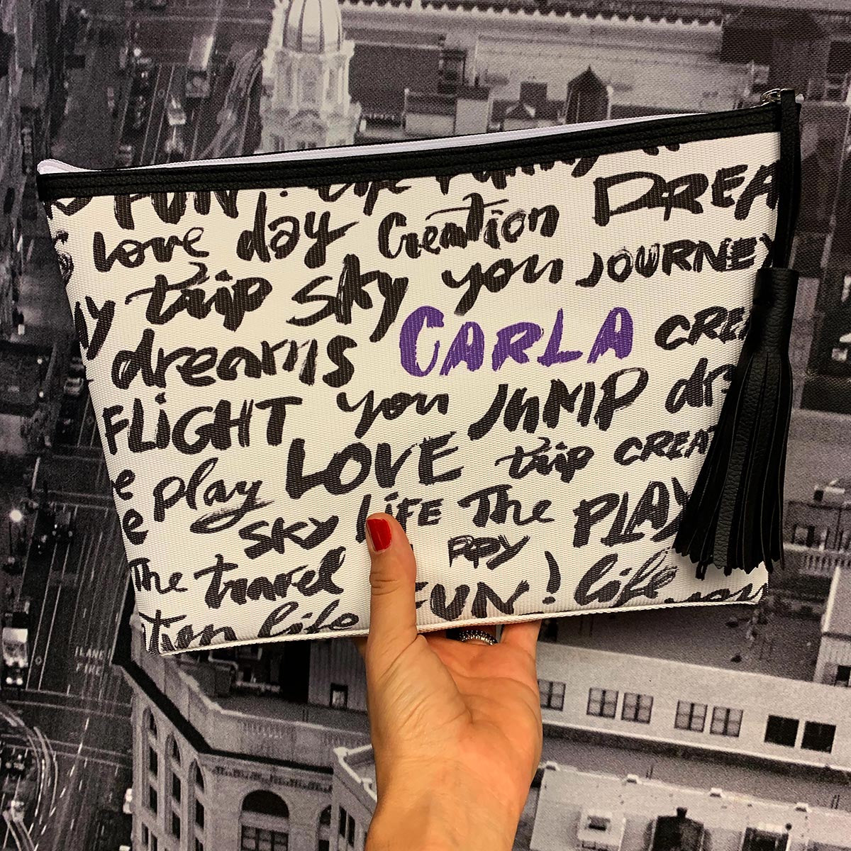 Joumana Dagher Personalized Words Pouch